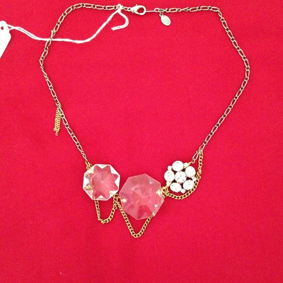 Necklace with vintage chains, charms, and gems - Picture 3 of 4